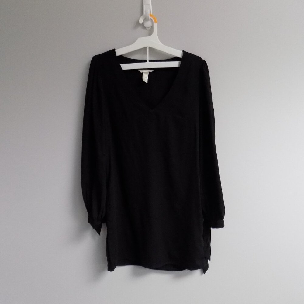 Women's H&M Long Sleeve Black dress With Pockets - Size 4